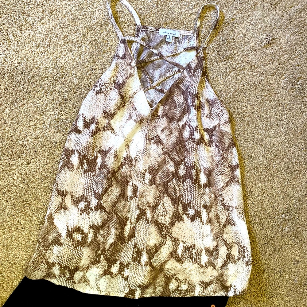 Snake skin print top
